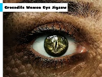 Crocodile women eye jigsaw