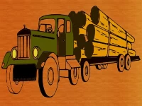 Logging trucks coloring