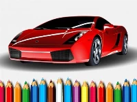 Racing cars coloring