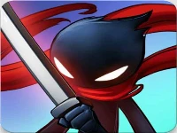 Stickman samurai katana