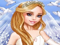 Wedding dress up bride groom