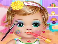 Baby dress up and makeup