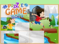 Puzzle game boys - cartoon