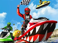 Jet sky water boat racing game