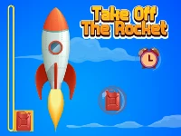 Take off the rocket and collect the coins