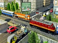 Modern train driving simulator: city train games