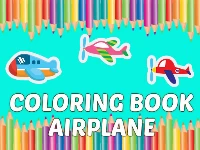 Coloring book airplane kids education