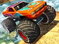 Monster truck dirt rally