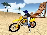 Motocross beach stunts gas 3d