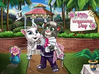 Kitty wedding day