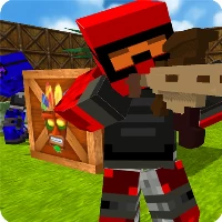 Blocky gun paintball