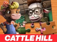 Christmas at cattle hill jigsaw puzzle