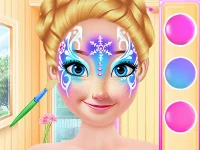 Princess christmas face painting