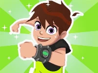 Ben 10 hill car racing alien boy