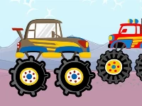 Fun monster trucks jigsaw