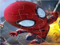 Spiderman match3 puzzle online