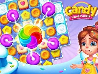 Candy land puzzle game