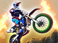 Dirt bike racing duel