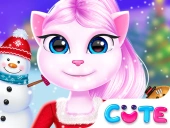 Angela christmas dress up game