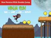 Ninja run game with double jump