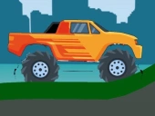 Monster truck hill driving 2d