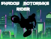 Shadow motorbike rider