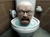 Funny skibidi toilet face