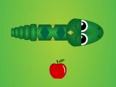 Snake eats apple