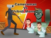 Cameraman vs skibidi monster : fun battle