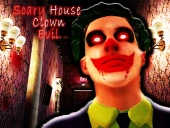 Scary house clown evil