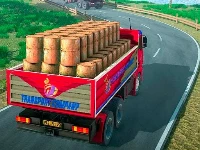 Indian truck driver cargo duty delivery