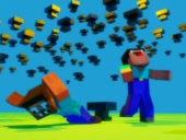 Noob vs pro but anvil rain minecraft