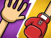 Two player red hands game