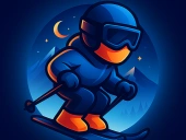 Crazy snow skier: platformer
