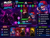 Music night battle: rhythm game