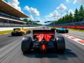 Formula car circuit racing