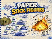 Paper stick figures