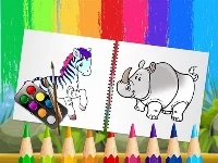 Funny animals coloring book