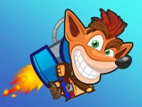 Flying crash bandicoot