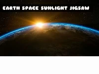 Earth space sunlight jigsaw